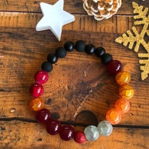 Essential oil aromatherapy diffuser lava bracelet